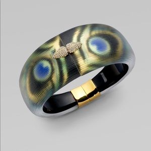Alexis Bittar Lucite Peacock Bracelet